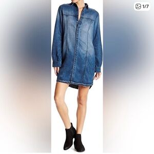 Hudson Denim Blue Shirt Dress